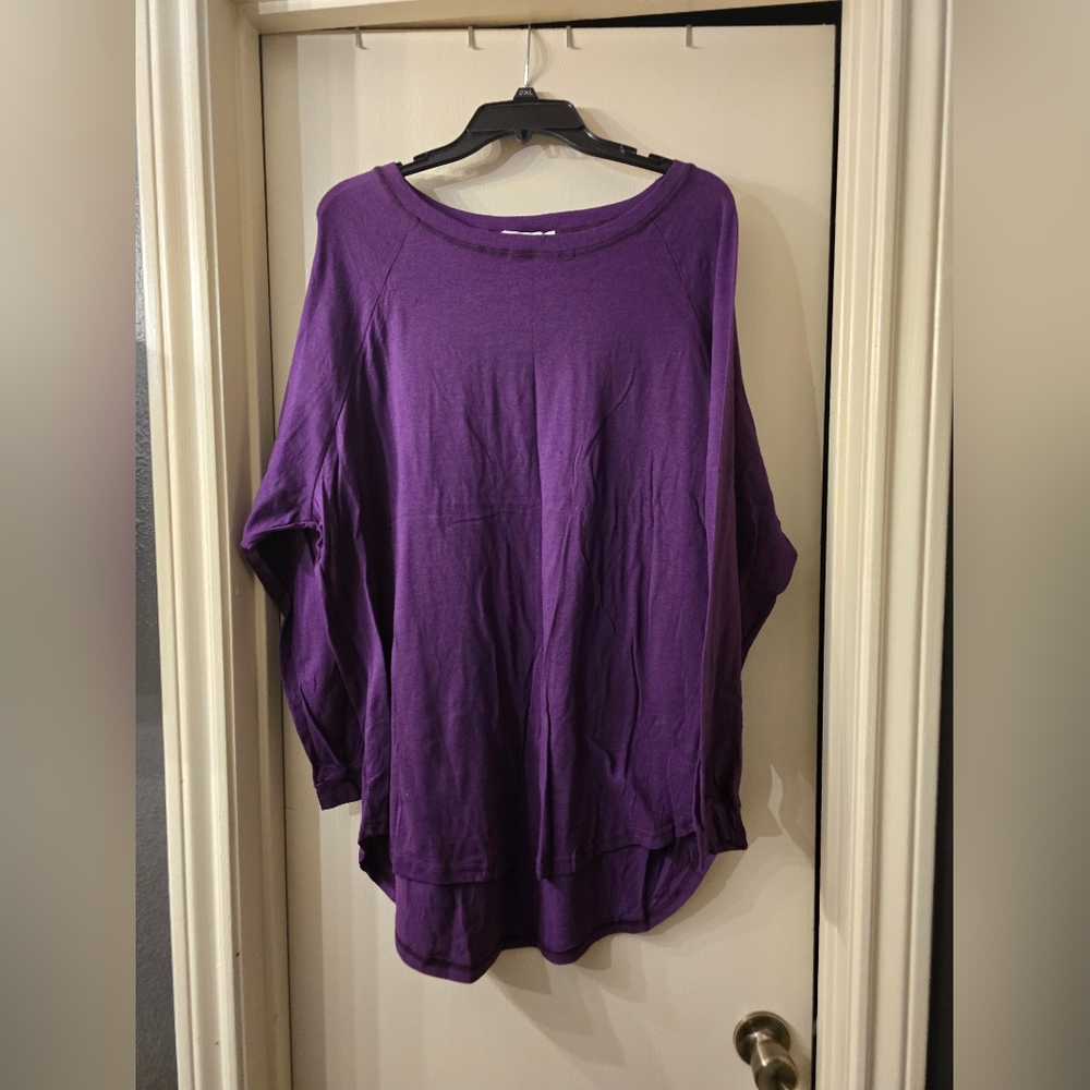 Chic Soul Deep Purple Tunic Top